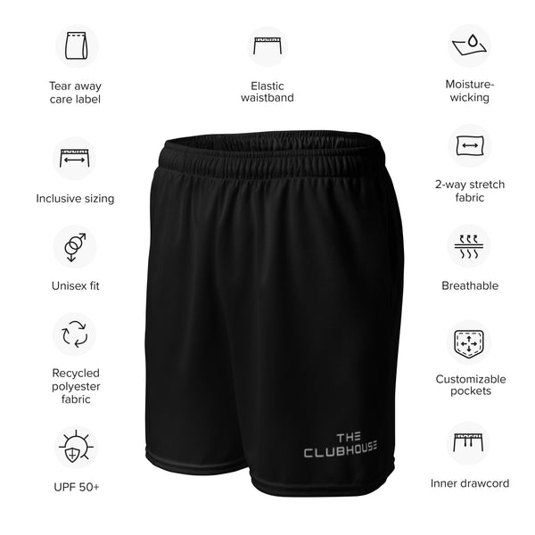 THE CLUBHOUSE Unisex mesh shorts