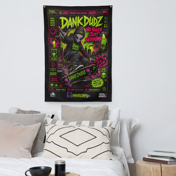 dankdudz skatepark wall tapestry