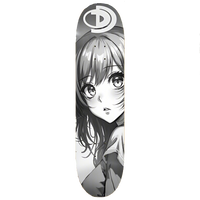 8-1/4 Anime B&W Skate Deck