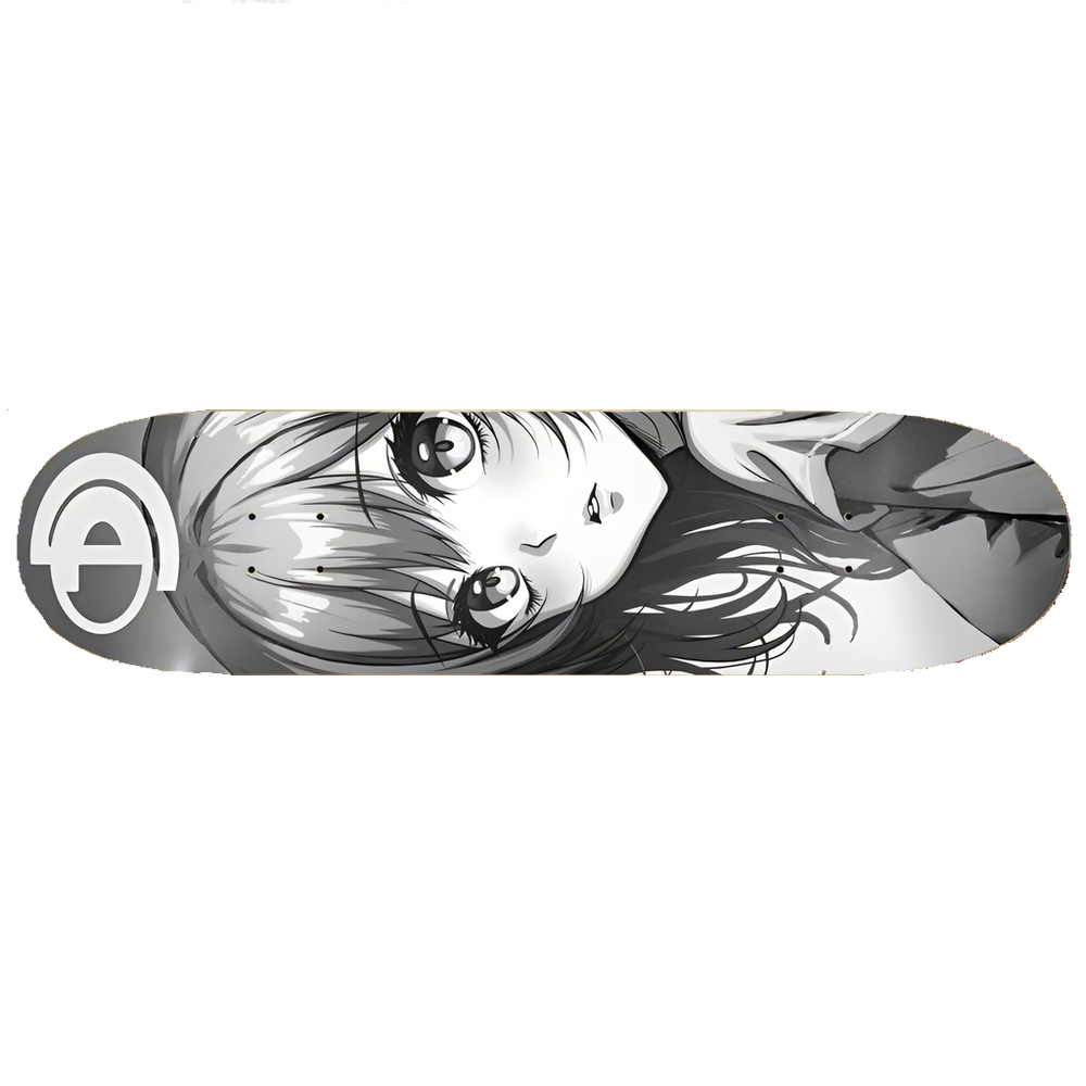 8-1/4 Anime B&W Skate Deck