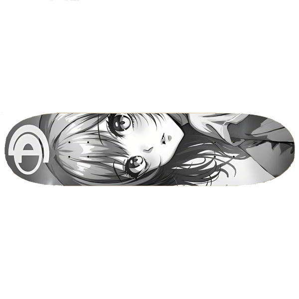 8-1/4 Anime B&W Skate Deck