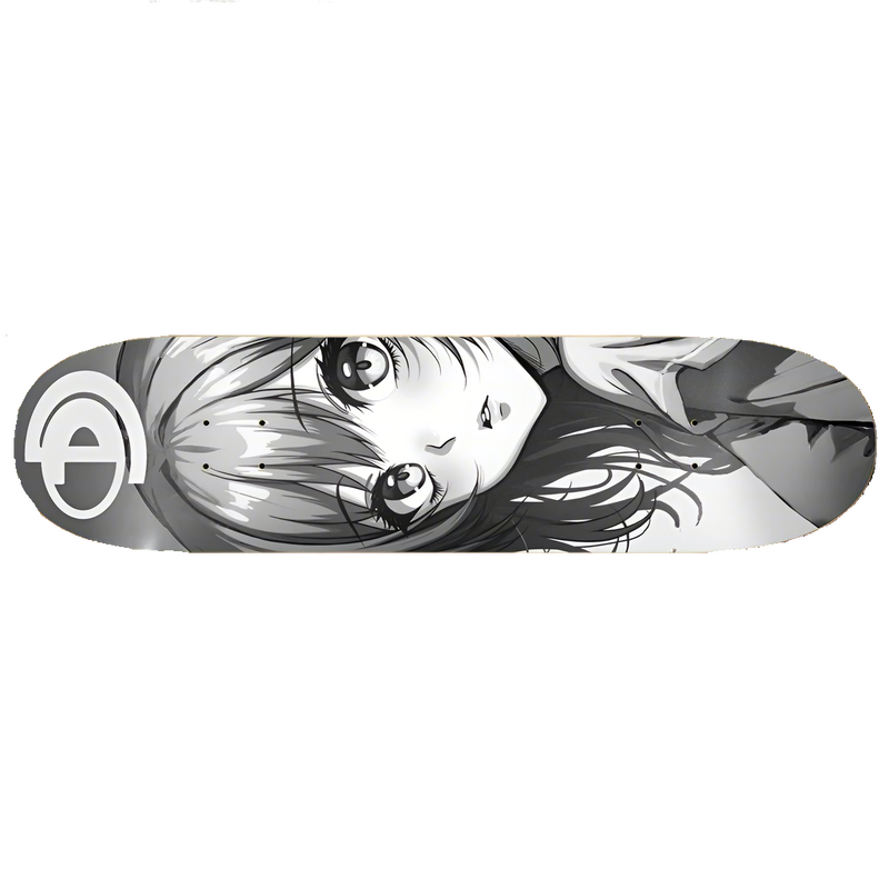 8-1/4 Anime B&W Skate Deck