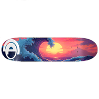 8-1/4 Wave Sunset Skate Deck