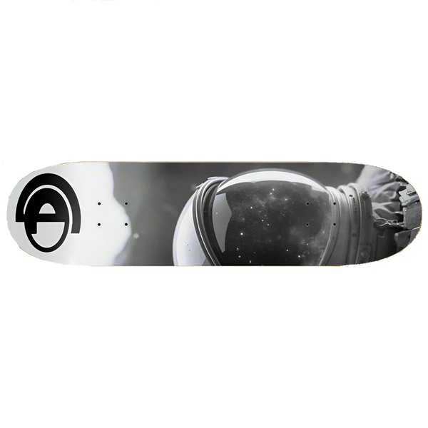 8-1/4in Astronaut B&W Skate Deck