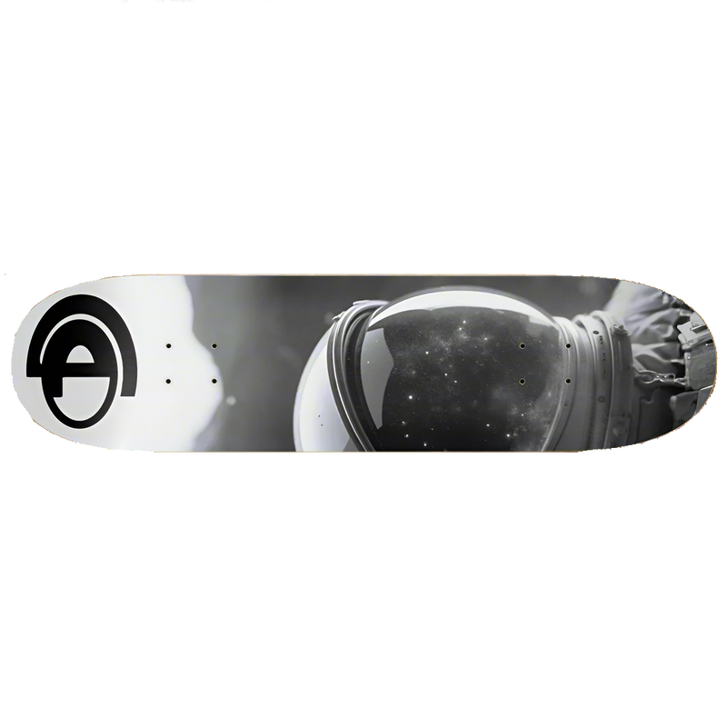 8-1/4in Astronaut B&W Skate Deck